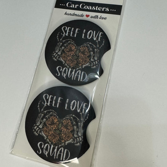 Self Love Squad Car Coasters